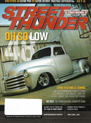 STREET THUNDER 2007 MAY/JUNE - OLDS 403, SIX SHOOTER CARBS, DYNO TESTING&TUNING
